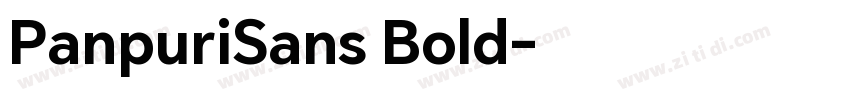 PanpuriSans Bold字体转换
